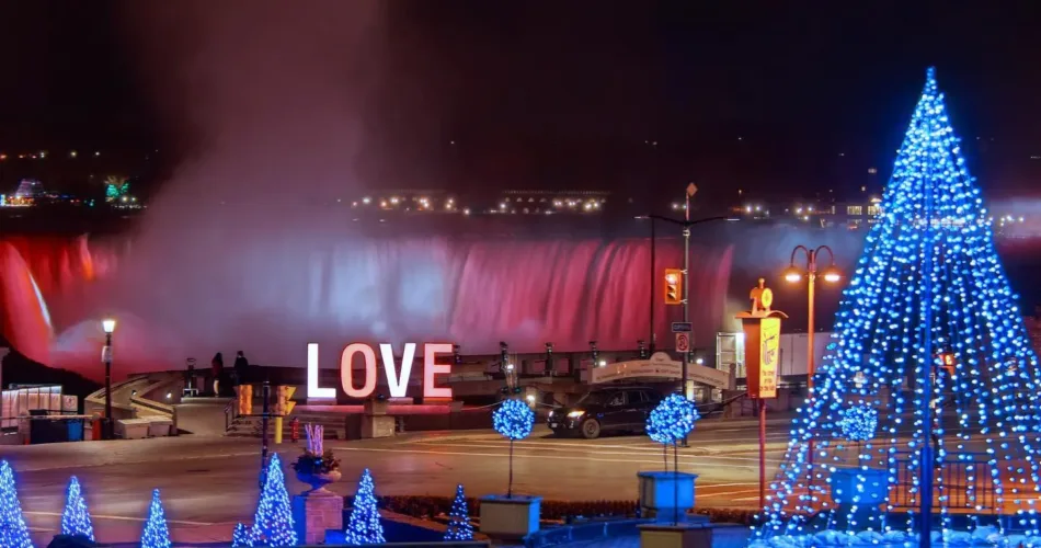 Winter Festival of Lights at the Falls