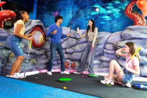 SkipArrr's indoor mini golf Clifton Hill Niagara Falls.