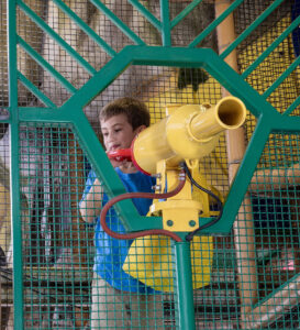 A child playing at Brontos Adventure on Clifton Hill