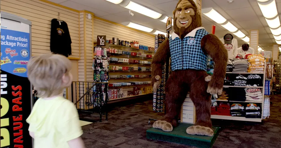 Stuffed Lifesize Yeti on Clifton Hill