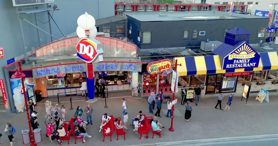 Dairy Queen and the Clifton Hill Family Restaurant